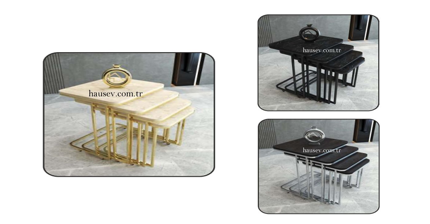 Venüs Dörtlü Zigon Sehpa